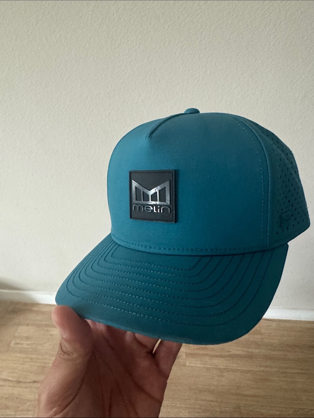 Metin Teal Foam Trucker Hat